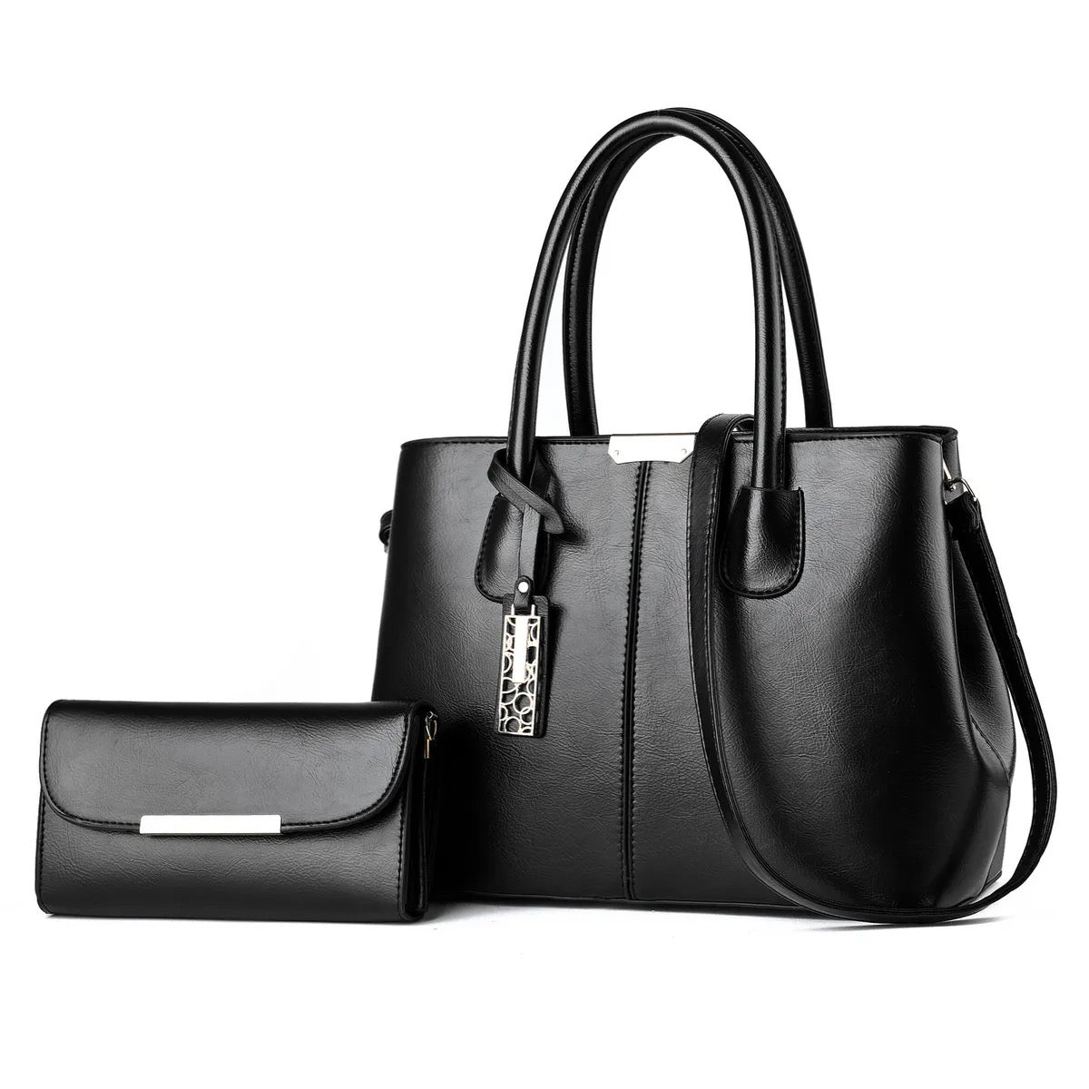 Women fashion casual solid color large capacity handbag