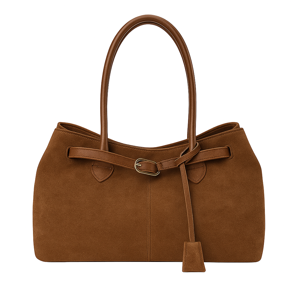 Women fashion retro casual suede handbag