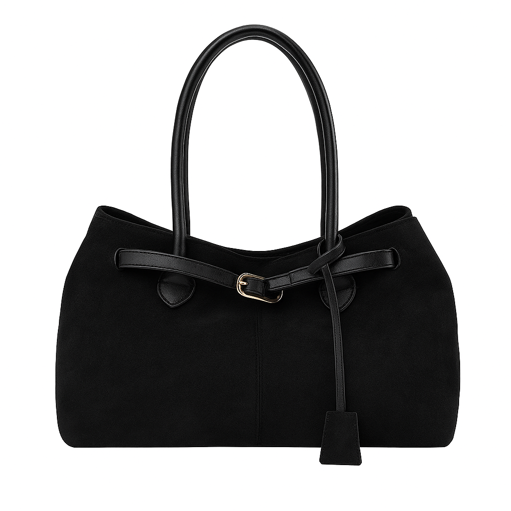 Women fashion retro casual suede handbag