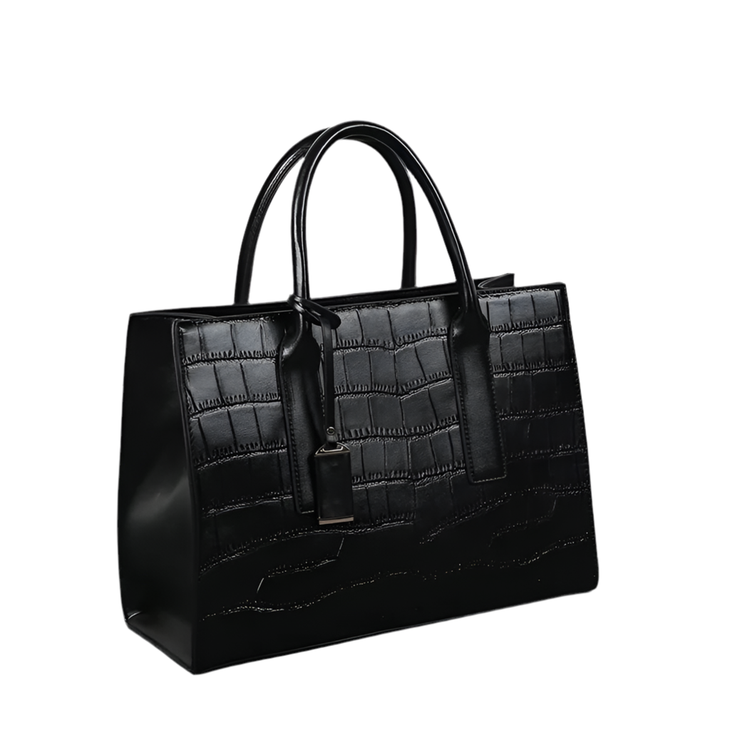 Women fashion large capacity crocodile pattern handbag