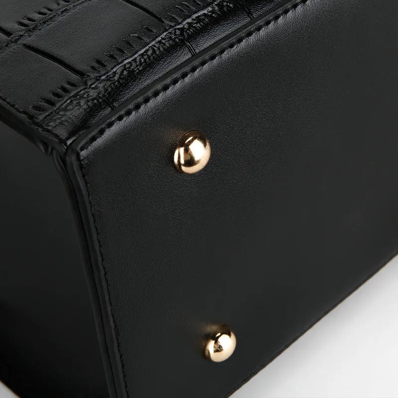 Women fashion large capacity crocodile pattern handbag